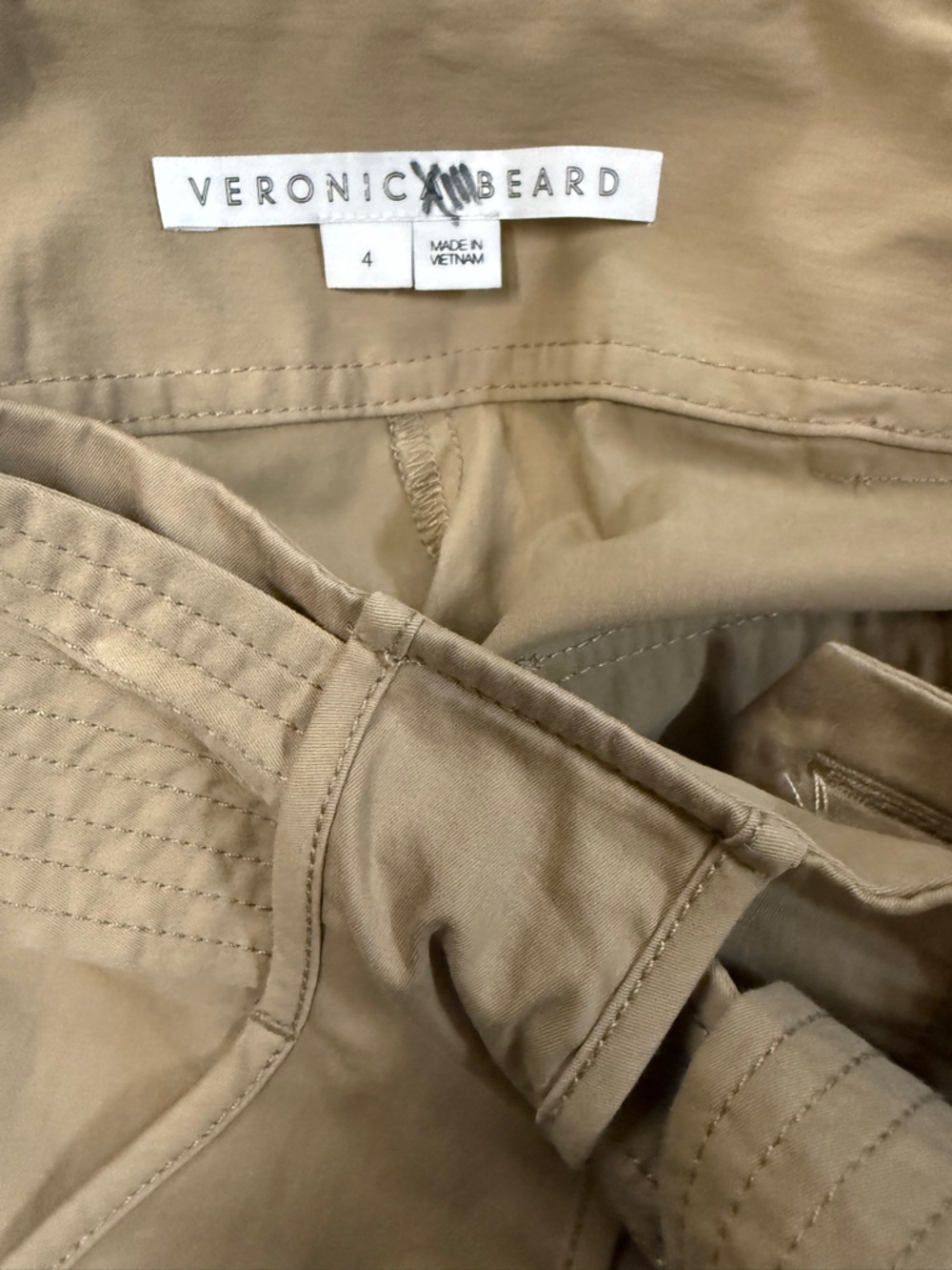 Veronica Beard Mahary Pants Tie Waist Paper Bag High Rise Size 4 NWOT - Picture 5 of 6